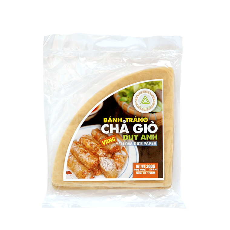ドゥイアン 揚げ春巻き用ライスペーパー 1/4カット(300g)